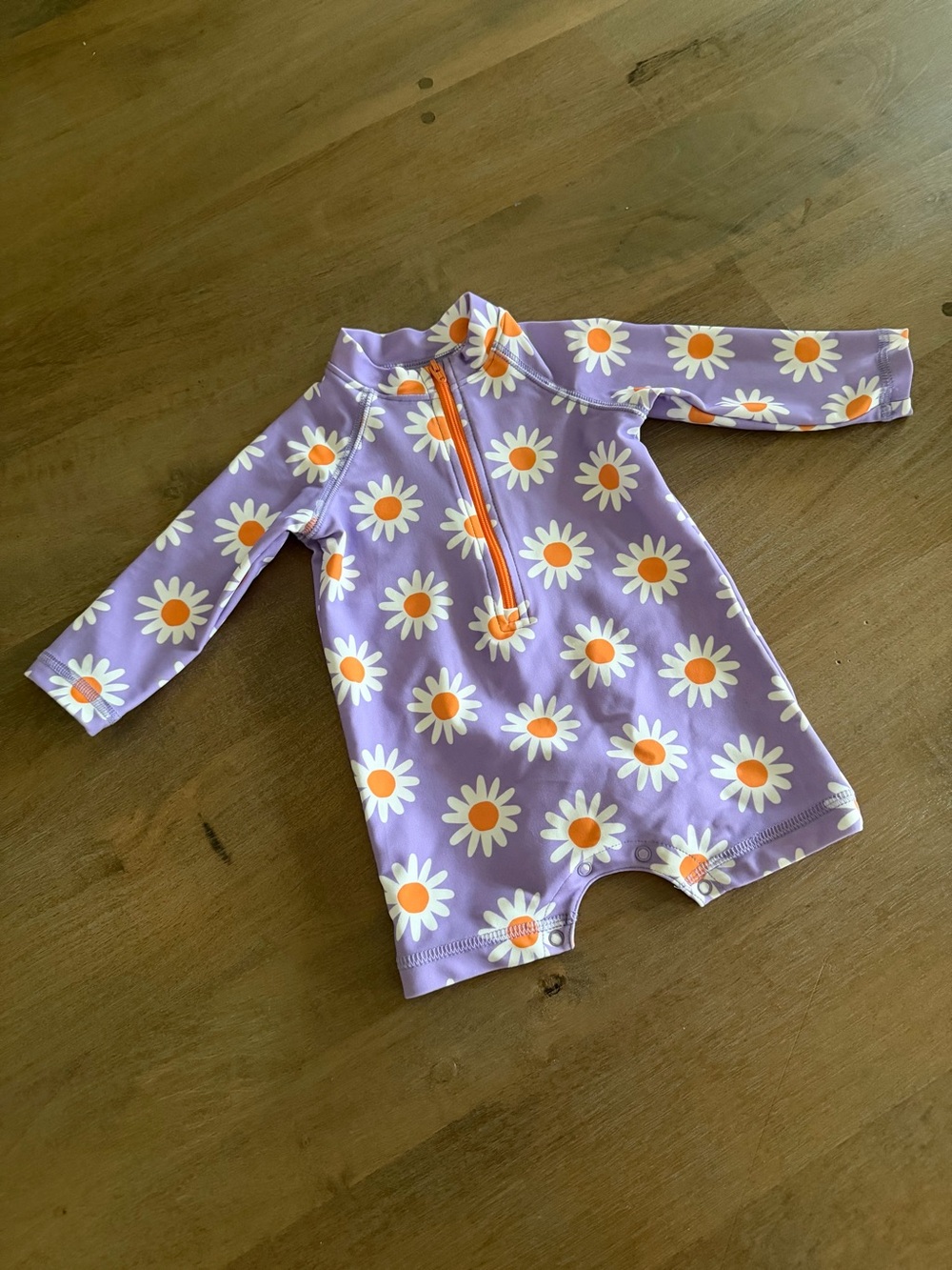 Primary Purple Daisy Swim Rashguard - Picture 6 of 7